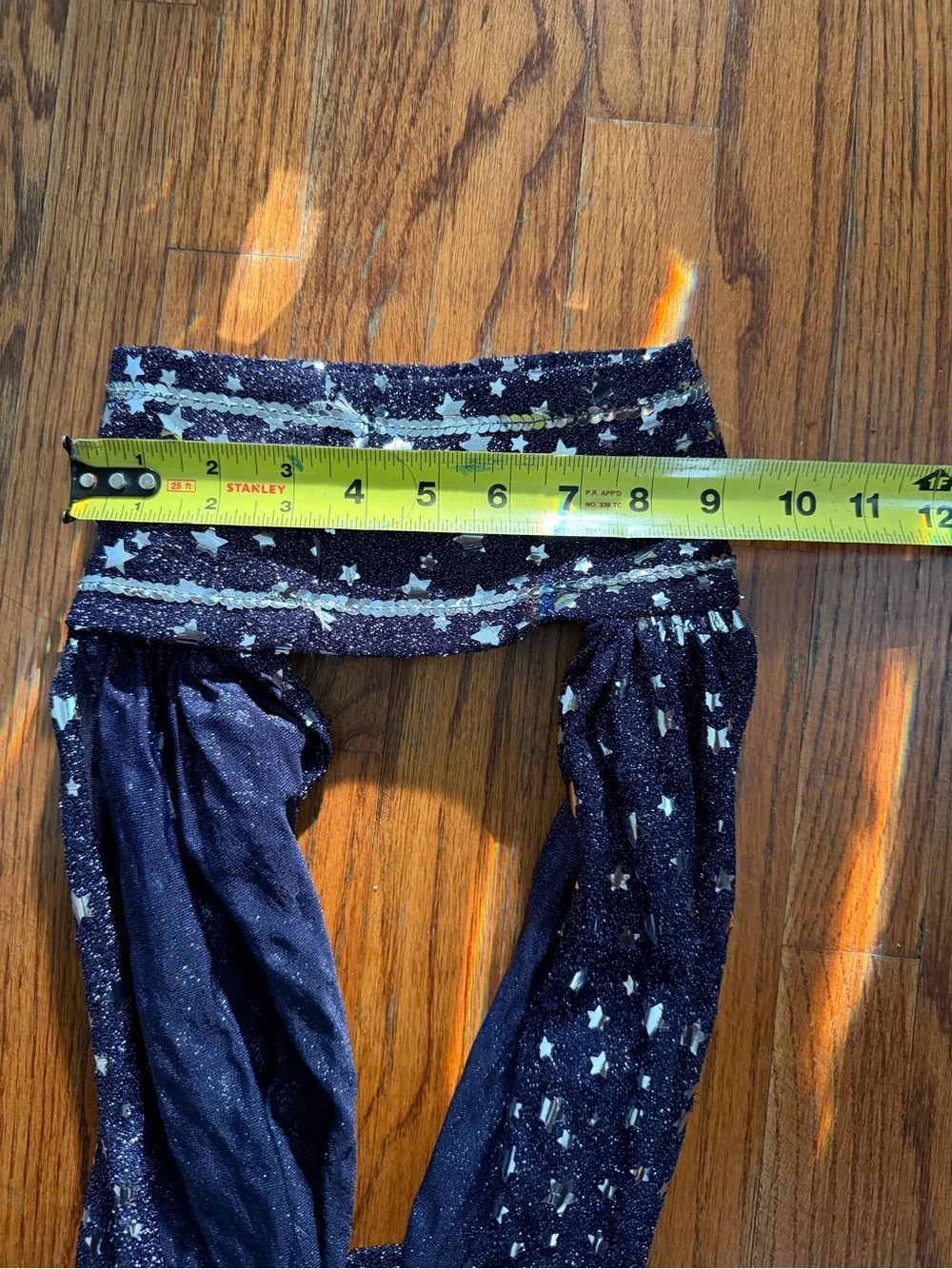 Girls Vintage Handmade Genie Costume Set 8/10 Navy Star Sparkle 3 Piece